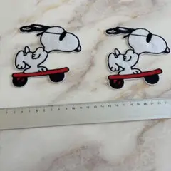 スヌーピーワッペン2枚セット