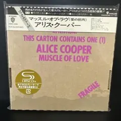 KP159 アリス・クーパー マッスル・オブ・ラヴ SHM-CD 紙ジャケ KP159 アリス・クーパー マッスル・オブ・ラヴ SHM-CD 紙ジャケ - メルカリ