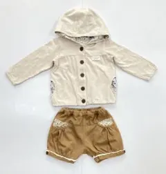 【美品】ビケット　カーディガン& ビケットクラブ　バルーンパンツ　サイズ90