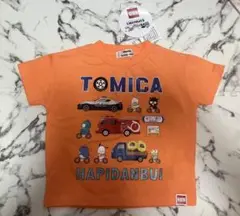 新品 未使用 90サイズ TOMICA×はぴだんぶい 半袖 Tシャツ 消防車 車