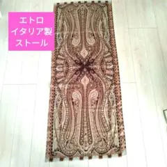 ETRO エトロ　ペイズリー柄 シルク　ウール　ストール