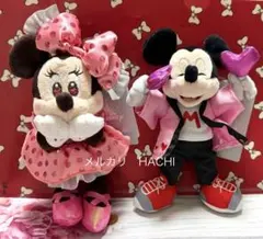 ディズニーストア　アイドル　ミニー　ミッキー　ぬいぐるみキーホルダー　ぬいぐるみ