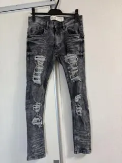 【激レア極美品】drip ダメージ加工スキニーデニムパンツ グレー