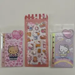 ハローキティ シール帳＆マシュマロシール 3点セット