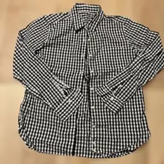 ギンガムチェック長袖シャツ
