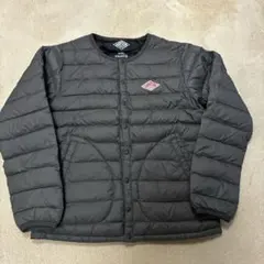 DANTONクルーネックインナーダウンジャケット34グレー