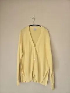 coen イエローニットカーディガン フリーサイズ