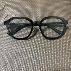 zoff 黒縁　伊達メガネ　度なし　ZN231002A