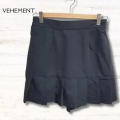 VEHEMENT.. フレアミニスカート 黒 L ウエストゴム
