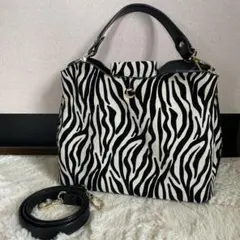 レディース2Way バックゼブラ柄　Lilly brownのサムネイル