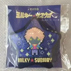 銀河特急ミルキーサブウェイ　星形ドットアート缶バッジ　マックス