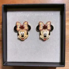 ☆新品 ピアス Disney×BAUBLEBAR チェックリボン ミニーマウス