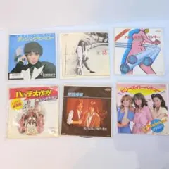 EPレコード まとめ売り 6枚セット 荻野目洋子 ダンシングヒーロー アラベスクのサムネイル