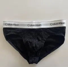 カルバンクライン　メンズビキニ　L(M) 黒(柄) ビキニブリーフ　男性インナー