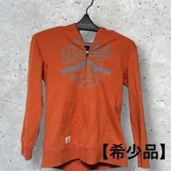 BUFFALO 短丈 ジップパーカー オレンジ y2k ストリート