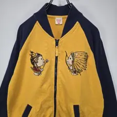 ドラッグストアーズ　フルジップトレーナー　薄手　2　スーベニア　スカジャン　古着