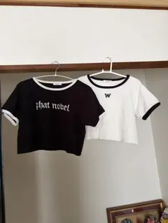 【即日発送】INGNIプリントTシャツ2枚セット（黒・白）