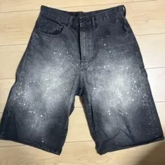 GU ショートパンツ Mサイズ ペイントデザイン
