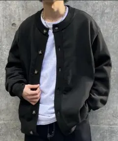 クルーネック/ラウンドネック ビッグシルエットニットカーディガン