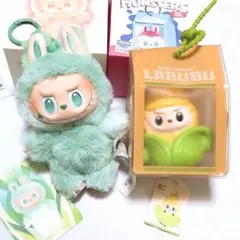 正規品 ラブブ energy グリーン ぬいぐるみ POPMART LABUBU