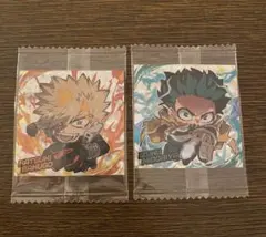 ヒロアカ　ウエハース　爆豪勝己　緑谷出久 セット