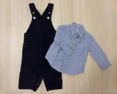 【jacadi × Ralph Lauren サロペット、シャツ、セット】のサムネイル