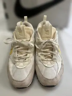 美品　Nike Air Max 90 クリーム×イエロー 24.5cm ナイキ