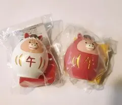 【郵便局限定品♪】コンコンブル 2026年 干支だるま 午年 馬 2個セット
