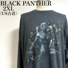 マーベル ブラックパンサー 両面プリント ロンT 映画　アメコミ 3XL相当のサムネイル