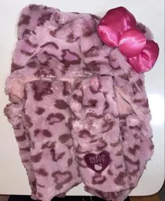 USJ ユニバーサルスタジオジャパン ハローキティ マフラーハット ヒョウ柄