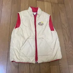 ミキハウス ベスト 110cm ベージュ/赤