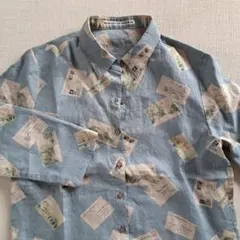 値下げ！マドモアゼルノンノン　プリント 七分袖シャツ　新品未使用