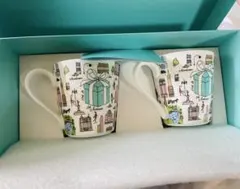 Tiffany & Co. ギフトボックスデザイン マグカップ 2個セット 新品