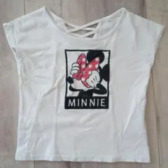 ライトオン×ディズニーコラボ　110サイズ　ミニーちゃんTシャツ　白のサムネイル