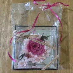 プリザーブドフラワー アレンジメント ピンク ローズ