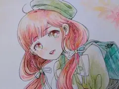 手書き　アナログイラスト　オリジナルイラスト