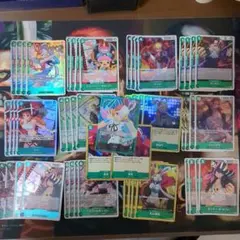 ワンピースカード 緑ウタデッキ デッキパーツ付き 13弾環境