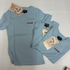3枚セットCimarron folk art Vネック Tシャツ ライトブルー