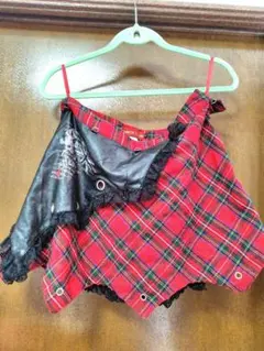 BODY LINE タータンチェック ミニスカート 2Lのサムネイル