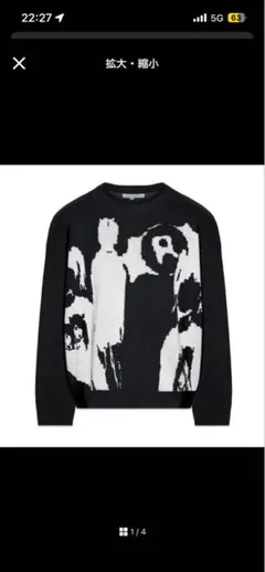 アートグラフィック クルーネックセーター