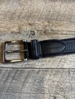 BURBERRY ブラックレザーベルト