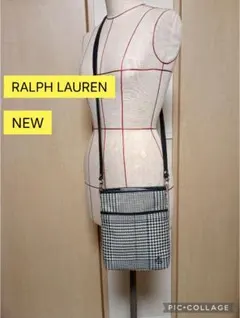 RALPH LAUREN ハウンドトゥース ショルダーバッグ　サコッシュ