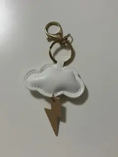 雲と稲妻 キーホルダー チャーム