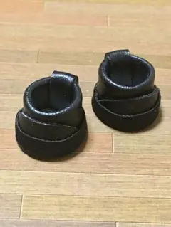 ぬい靴 10cmぬい用 合皮ブーツ 黒のサムネイル