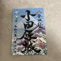 御城印、小田原城レアな品物です。 小田原城 御城印 2024夏 海バージョン | 全国御城印コレクション