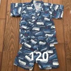 クジラ柄 甚平 サイズ120
