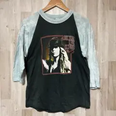 80's リッキーリージョーンズ ラグラン 七分袖カットソー tシャツ バンドtのサムネイル