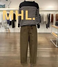 MHL. SUPERFINE COTTON TWILL PANTSのサムネイル