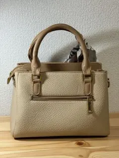 ハンドバッグ（ショルダー付き）ベージュ