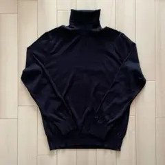 Ermenegildo zegna ネイビー　タートルネック　46